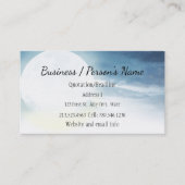 Night Sky Full Moon Custom Visitenkarte (Vorderseite)