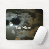 Night Sky Full Moon Mouse Pad Mousepad (Mit Mouse)