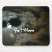 Night Sky Full Moon Mouse Pad Mousepad (Vorne)