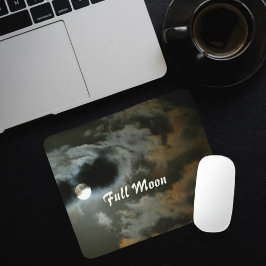 Night Sky Full Moon Mouse Pad Mousepad