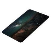 Night Sky Galaxy Landscape Foto Magnet (Linke Seite)