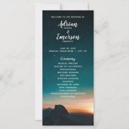 Night Sky Galaxy Starry Night Modern Wedding