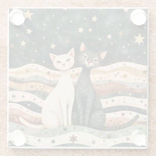 Night Sky Glasuntersetzer (Rückseite)