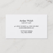 Night Sky / Gold Frame Visitenkarte (Rückseite)