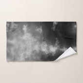 Night Sky Gray Monochrome Handtuch Badhandtuch Set (Handtuch)