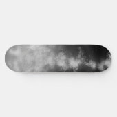 Night Sky Gray Monochrome Skateboard (Horizontal)