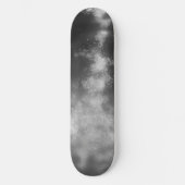 Night Sky Gray Monochrome Skateboard (Vorderseite)
