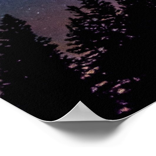 Night Sky Inspiration Zitat Poster (Ecke)