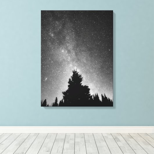 Night Sky Leinwanddruck (Insitu (Holzboden))