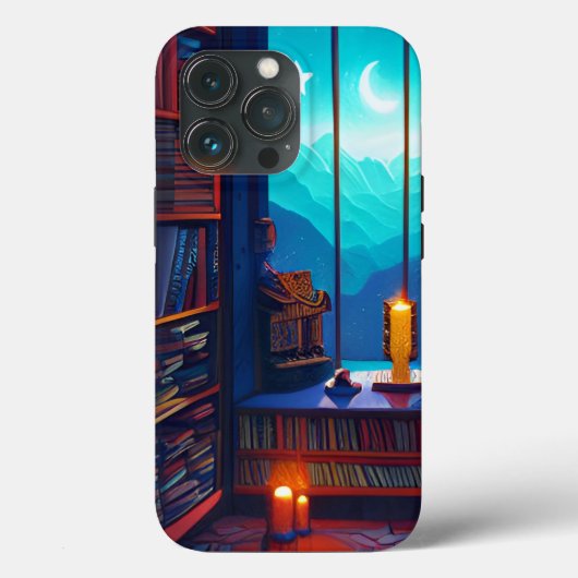 Night Sky Library Case-Mate iPhone Hülle (Rückseite)