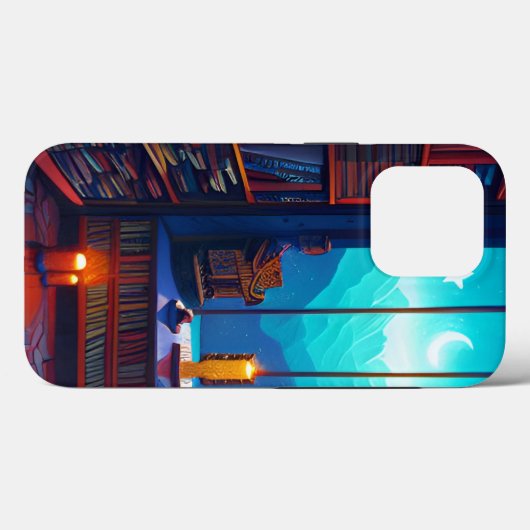 Night Sky Library Case-Mate iPhone Hülle (Rückseite (Horizontal))