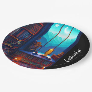 Night Sky Library Pappteller