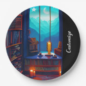 Night Sky Library Pappteller (Vorderseite)