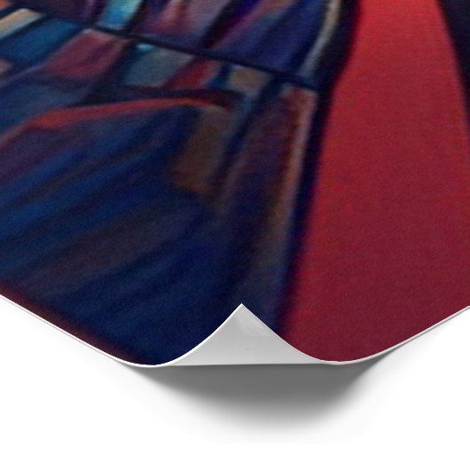 Night Sky Library Poster (Ecke)