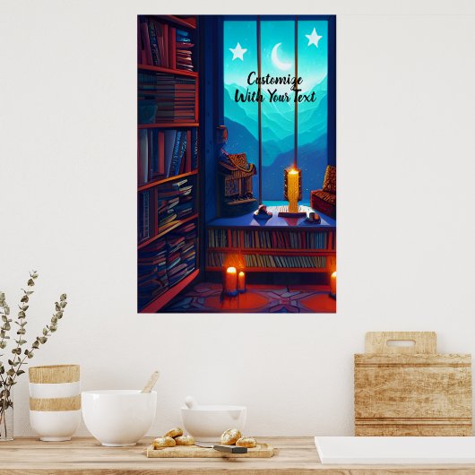 Night Sky Library Poster (Küche)