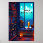 Night Sky Library Poster (Vorne)