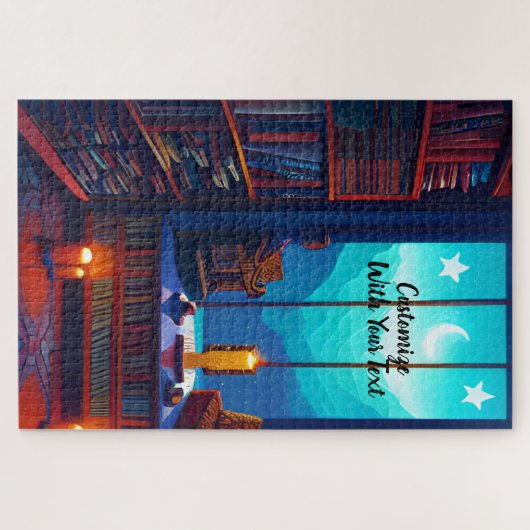 Night Sky Library Puzzle (Horizontal)