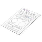 Night Sky Log Notizblock (angewinkelt)