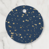 Night Sky Magic Woodland Animal Baby Dusche Geschenkanhänger (Rückseite)