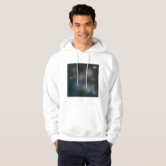 Night Sky Mens Hoodie (Vorne ganz)