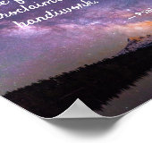 Night Sky Milky Way Psalm 19:1 Poster (Ecke)