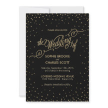 Night Sky mit Gold Stars Extravagante Hochzeitsein