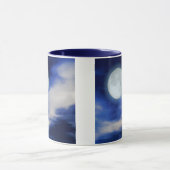 Night Sky mit Mond und Wolken Tasse (Zentrum)