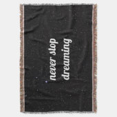 Night Sky mit Stars Quote Sherpa Blanket Decke (Vorderseite Vertikal)