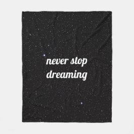 Night Sky mit Stars Quote Sherpa Blanket Fleecedecke