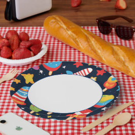 Night Sky mit Stars und Popcles-Design Pappteller