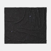 Night Sky mit Sternen Fleecedecke (Vorderseite (Horizontal))