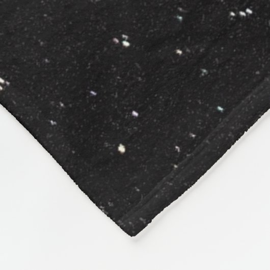 Night Sky mit Sternen Fleecedecke (Ecke)