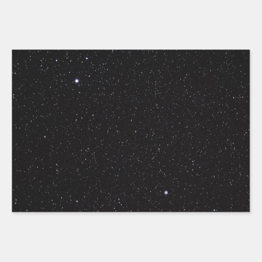 Night Sky mit Sternen Geschenkpapier Set (Vorderseite 2)