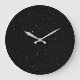Night Sky mit Sternen Große Wanduhr