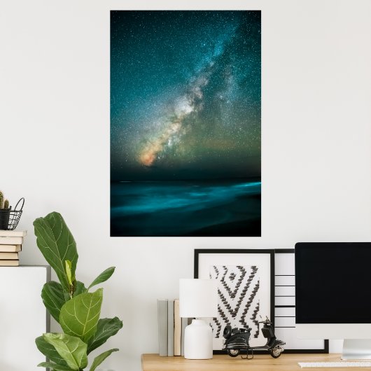 Night Sky Modern Fotografy Poster (Heimbüro)