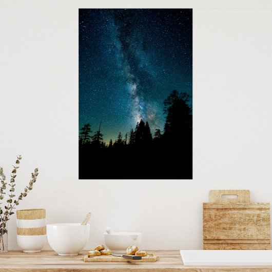 Night Sky Modern Fotografy Poster (Küche)