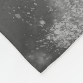 Night Sky Monochrome Grau Fleecedecke (Ecke)