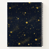 Night Sky Monogram Sketch Notizblock (Rückseite)