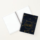 Night Sky Monogram Sketch Notizblock (Innenseite)