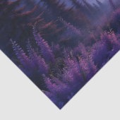 Night Sky Moose Crescent Moon Lavender Seidenpapier (Detail)