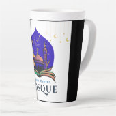 Night Sky Mosque Tumbler – Islamic Center Design Milchtasse (Rechte Ecke)