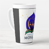 Night Sky Mosque Tumbler – Islamic Center Design Milchtasse (Linke Ecke)