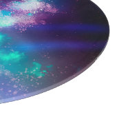 Night Sky Neon Lights Cutting Board Schneidebrett (Ecke)