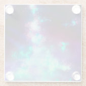 Night Sky Neon Lights Glass Untersetzer (Rückseite)