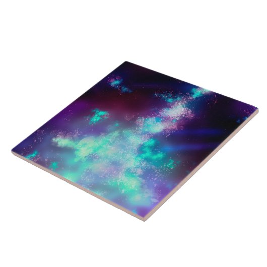 Night Sky Neon Lights Keramik Tile Fliese (Seite)
