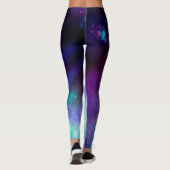 Night Sky Neon Lights Leggings (Rückseite)