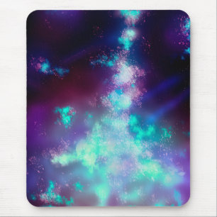 Night Sky Neon Lights Mouse Pad Mousepad