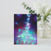 Night Sky Neon Lights Postcard Postkarte (Stehend Vorderseite)
