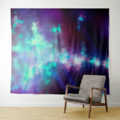 Night Sky Neon Lights Wandteppich (Beispiel (Horizontal))