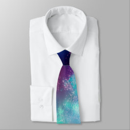 Night Sky Neonlights Neck Tie Krawatte